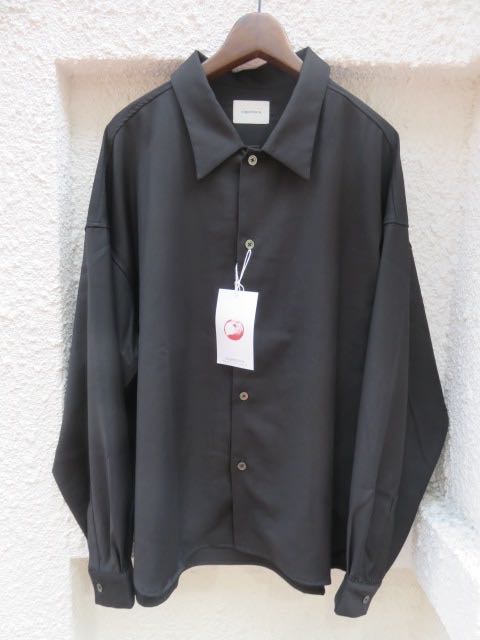 Supernova Supernova Big Shirt Gabardine Black Rockyraccoon 仙台の メンズセレクトショップです 通販も承ります